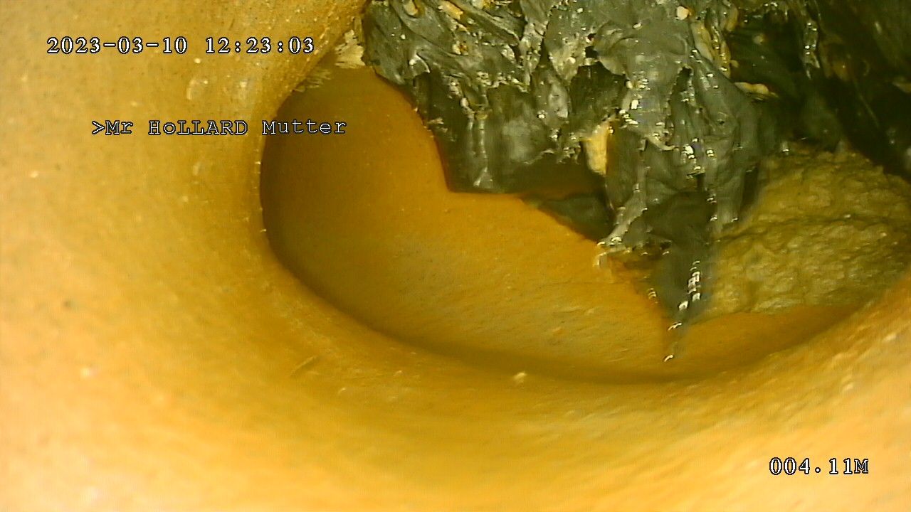 A close-up of a drain before pipe relining by Steyn's Plumbing in Lynnwood, Pretoria.