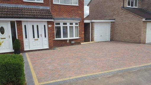 Completed block paving in Shropshire
