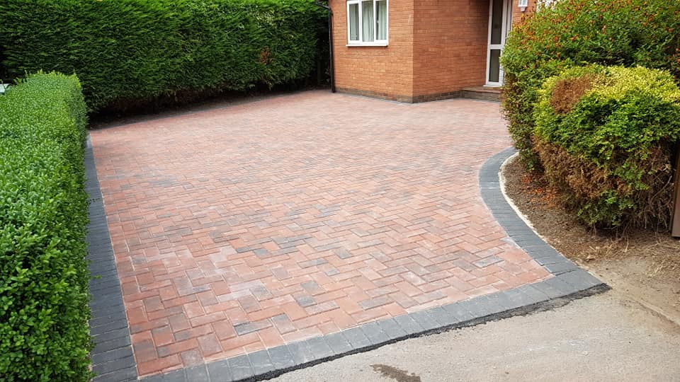 Completed block paved driveway in Shrewsbury