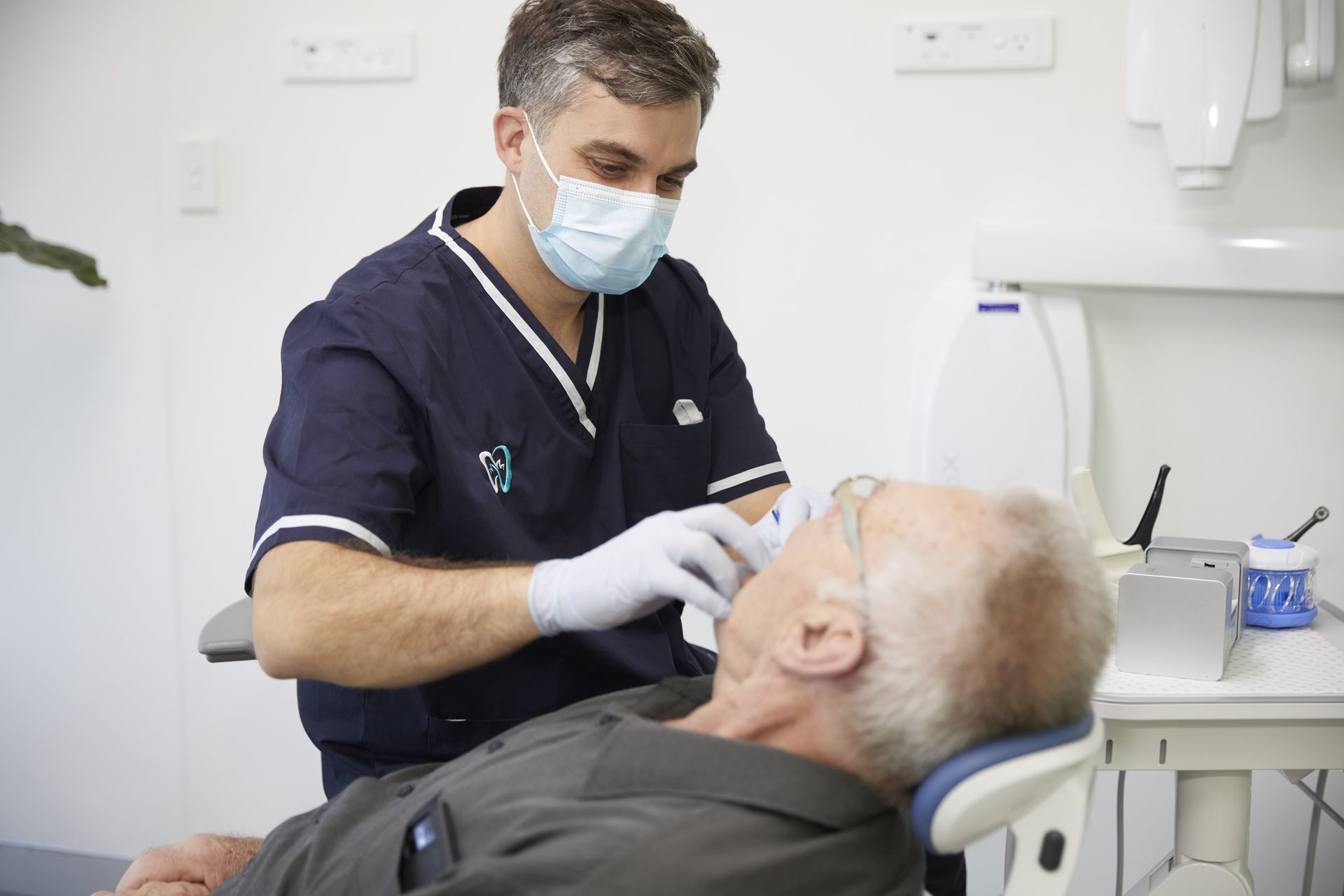 Dentist and a Senior Patient — North Turramurra, NSW — Turramurra Denture Studio