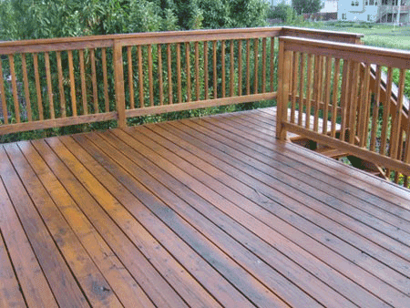 Deck Staining with penetrating oil