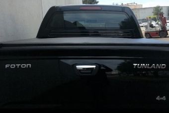 back of black truck