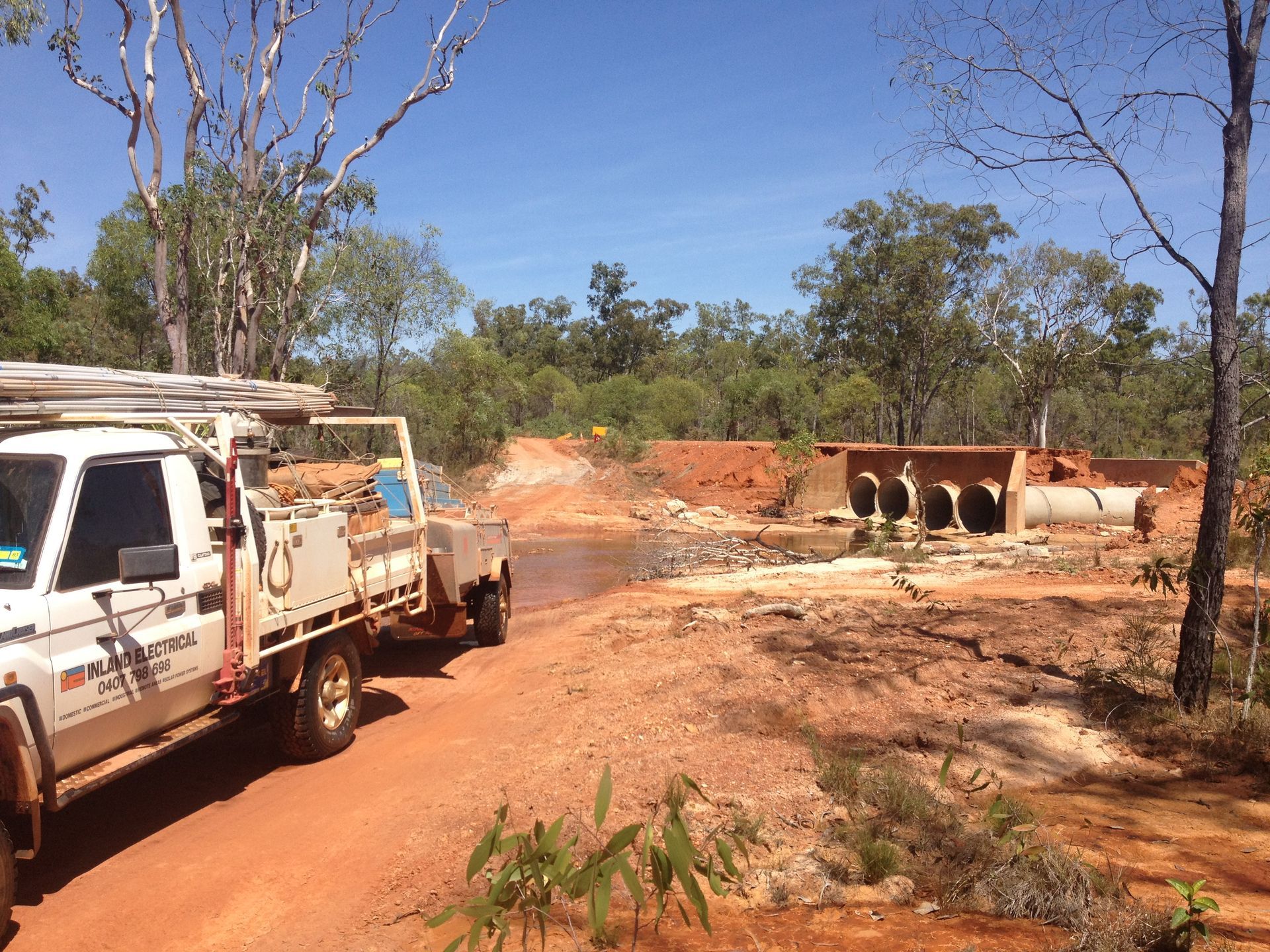 Truck in Desert By A Lake — Inland Electrical in Humpty Doo, NT