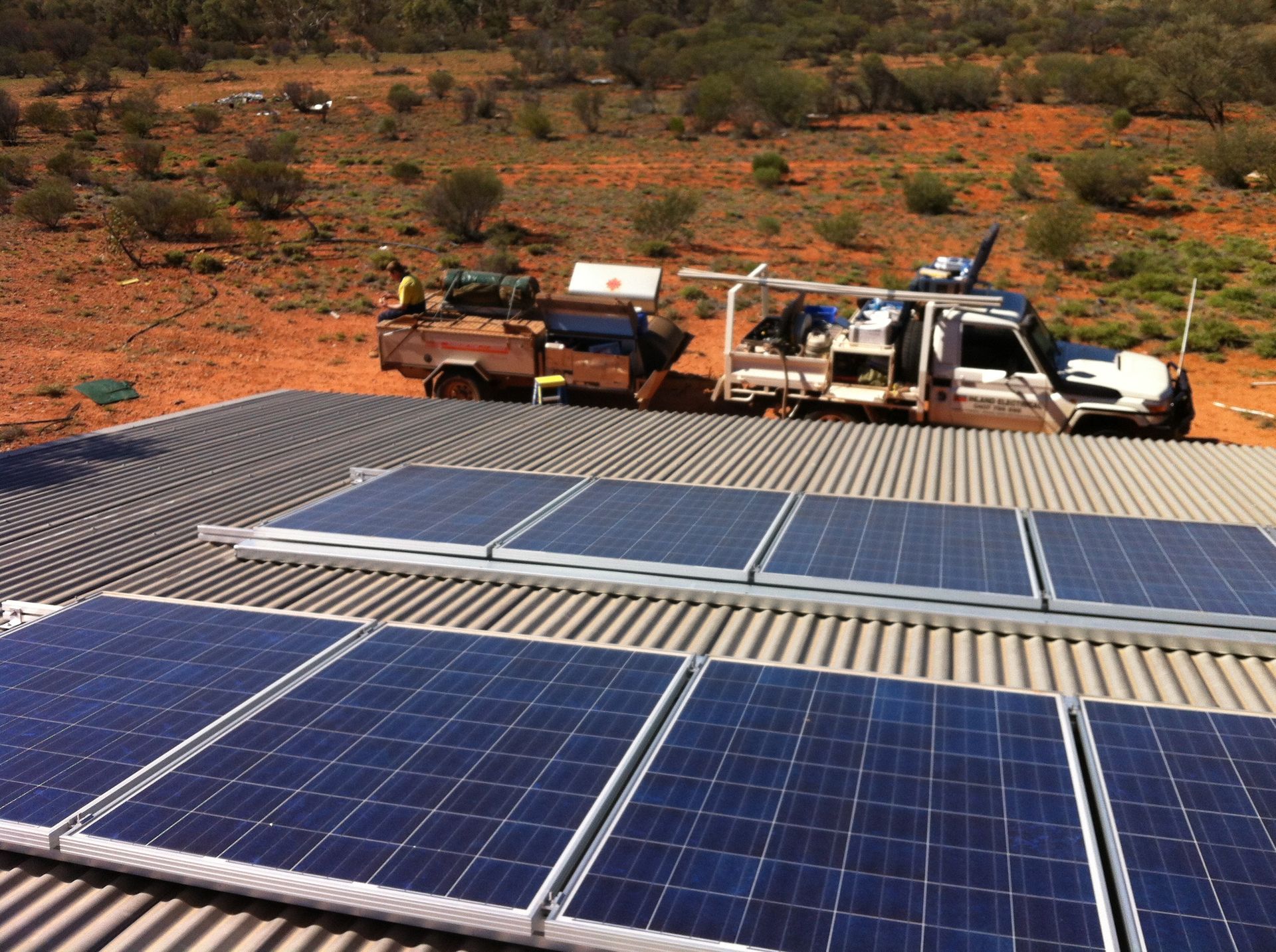 Close-Up of Solar Pannels On A Roof— Inland Electrical in Humpty Doo, NT