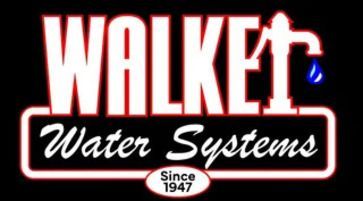 A neon sign for walker water systems since 1947