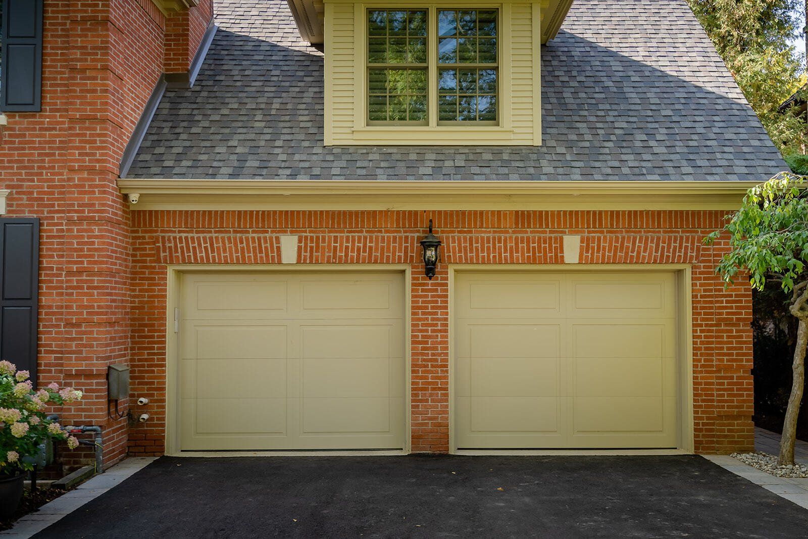 beige garage doors