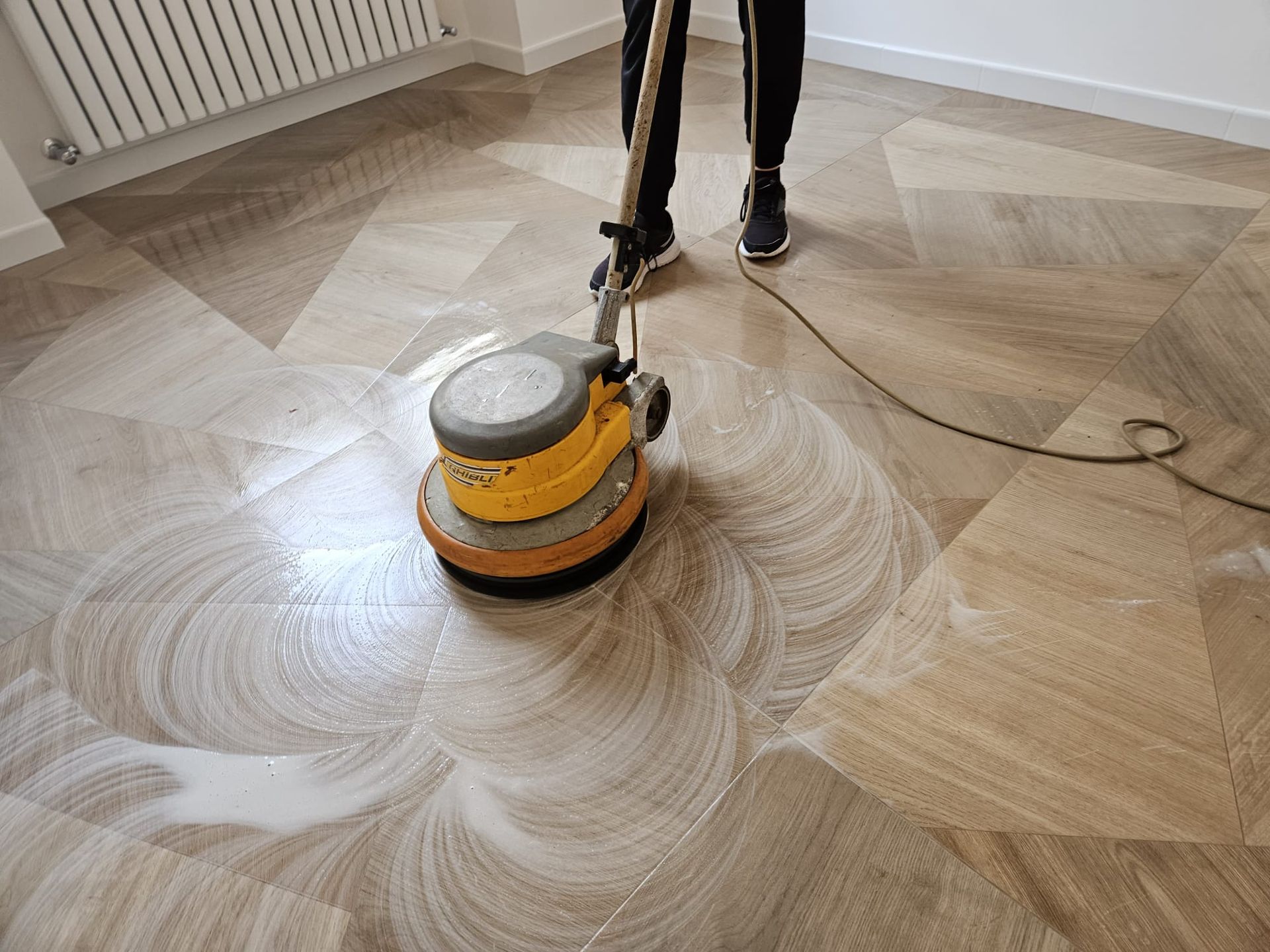 pulizie pavimenti post cantiere