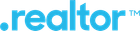 .realtor logo in light blue.