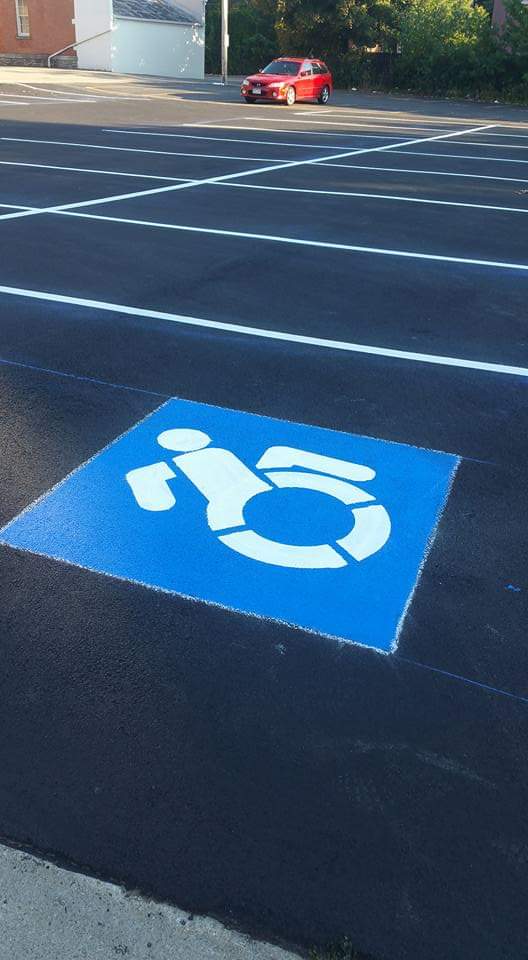 ADA compliant paging, parking lot paving, line striping, commercial paving, residential paving, lockport ny, toro blacktop & concrete