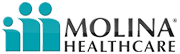 Molina Healthcare logo with teal figures and text.