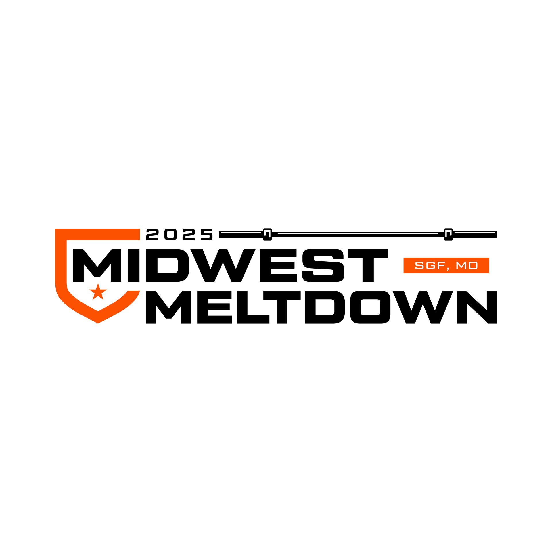 A black and white logo for midwest meltdown