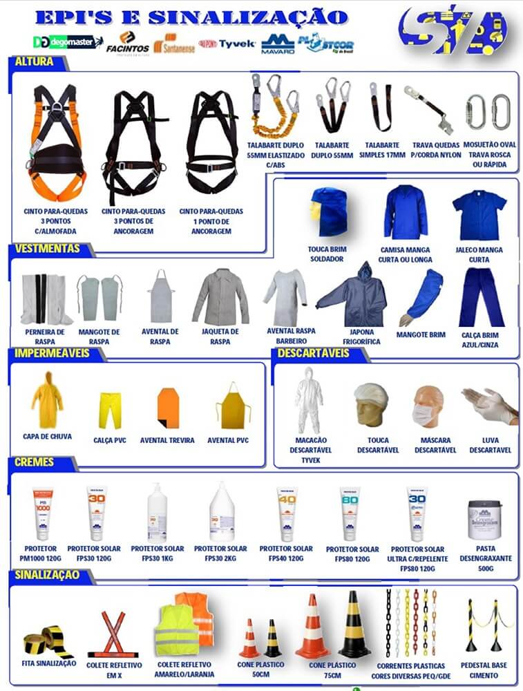 Equipamentos Para Proteção EPIs/EPC - ST FLEX Borrachas e Metais