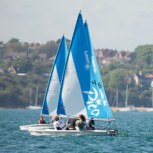 A sailboat with the word pico on the sail