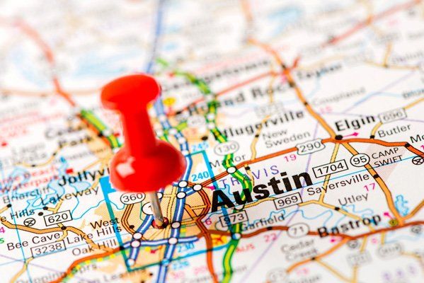 Austin, TX map