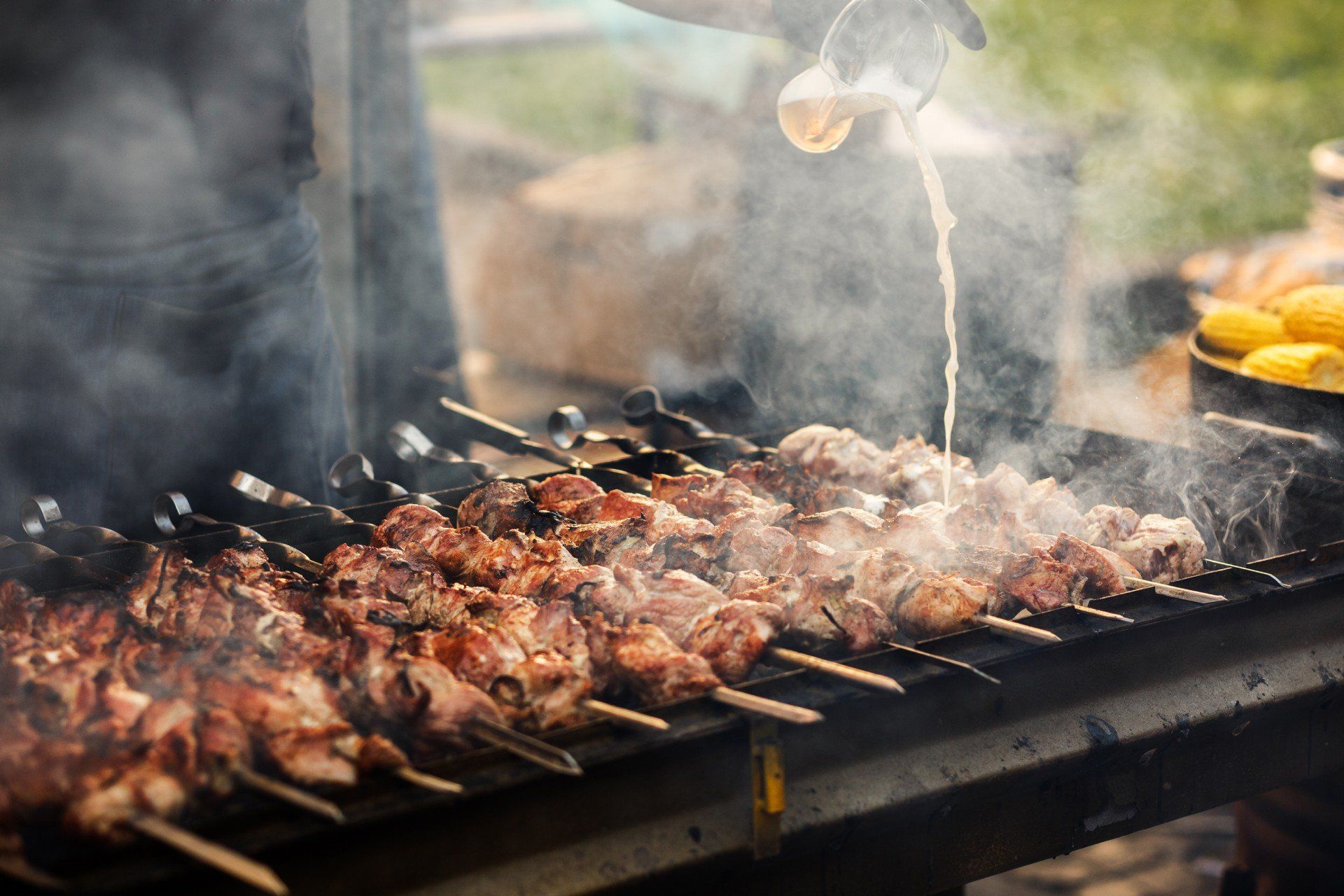 meat being grilled
