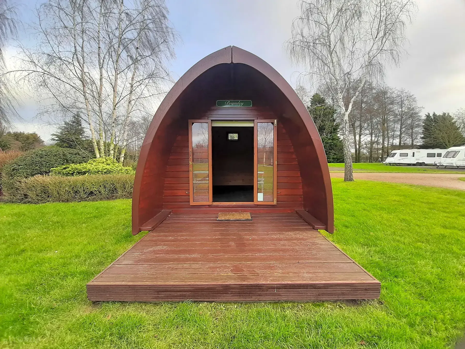 Glamping Pod Image Outside