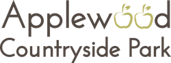 Applewood Countryside Park logo with apples.