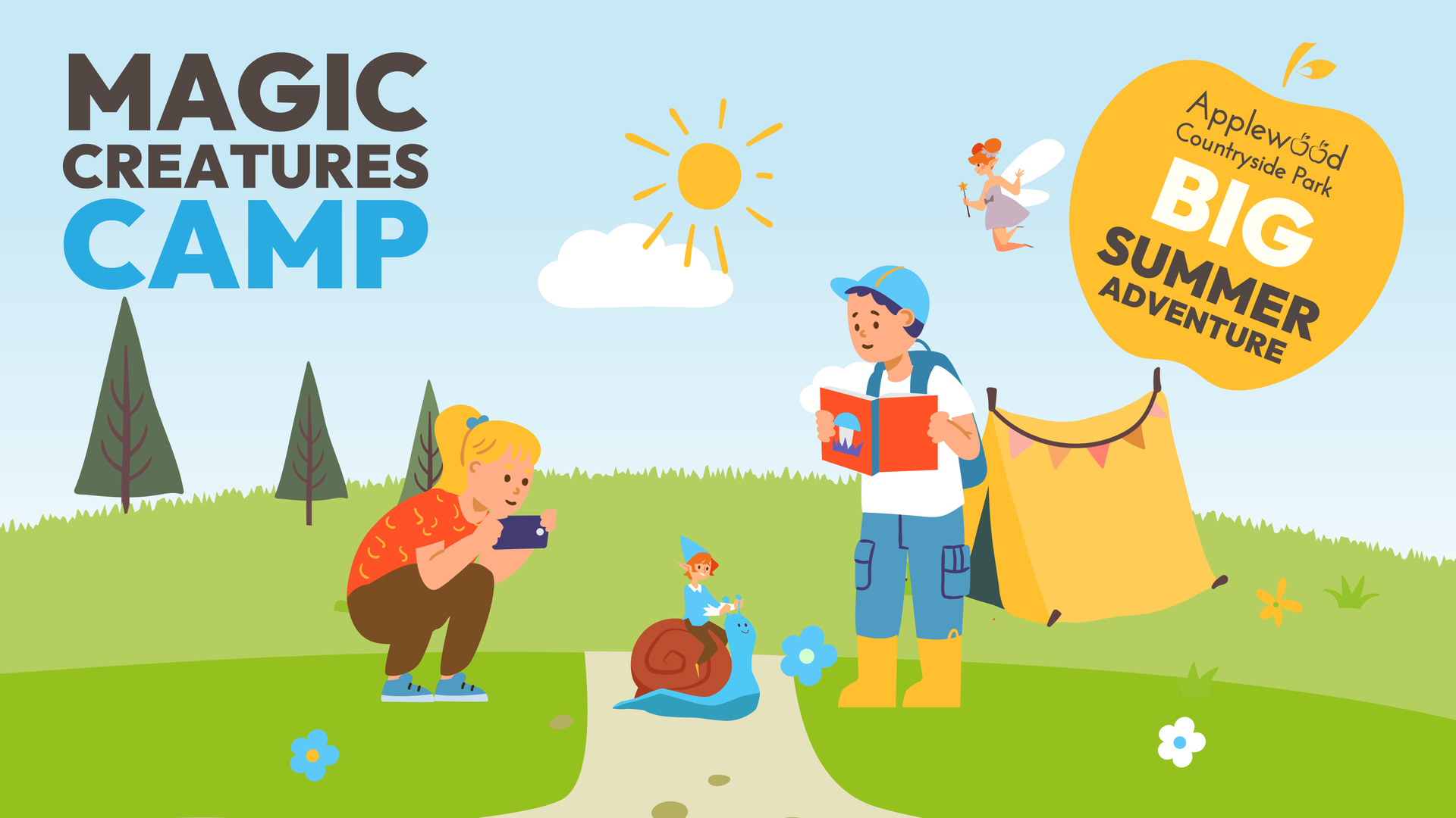 Discover magical summer adventures in the Norfolk countryside with woodland quests, fantasy crafts and family-friendly camping at Applewood Countryside Park