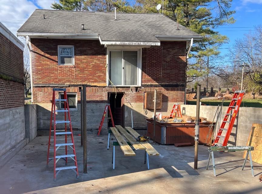 A Brick House With Ladders - Princeton, IN - J. Koberstein Construction