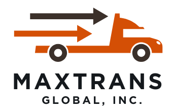 The logo for maxtrans global inc. shows a truck with two arrows pointing in opposite directions.