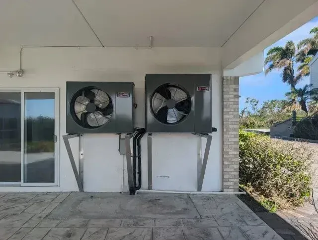 Hvac Contractor Bradenton - Two air conditioners are mounted on the side of a building.
