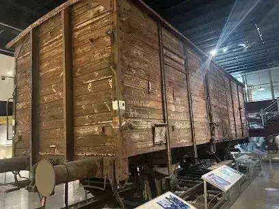 Hvac-Contractor-Bradenton-A wooden train car is on display in a museum.
