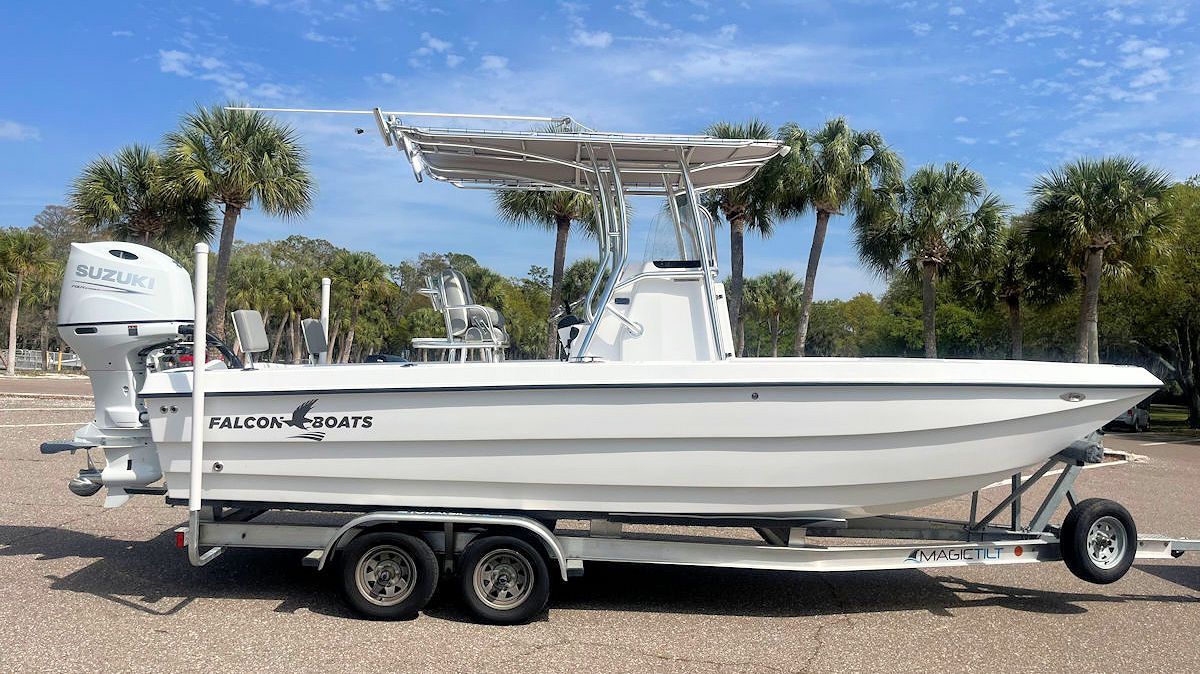 New 2024 Falcon Bay22 Bay Boat for Sale by Mayday Marine Services in St. Petersburg, FL