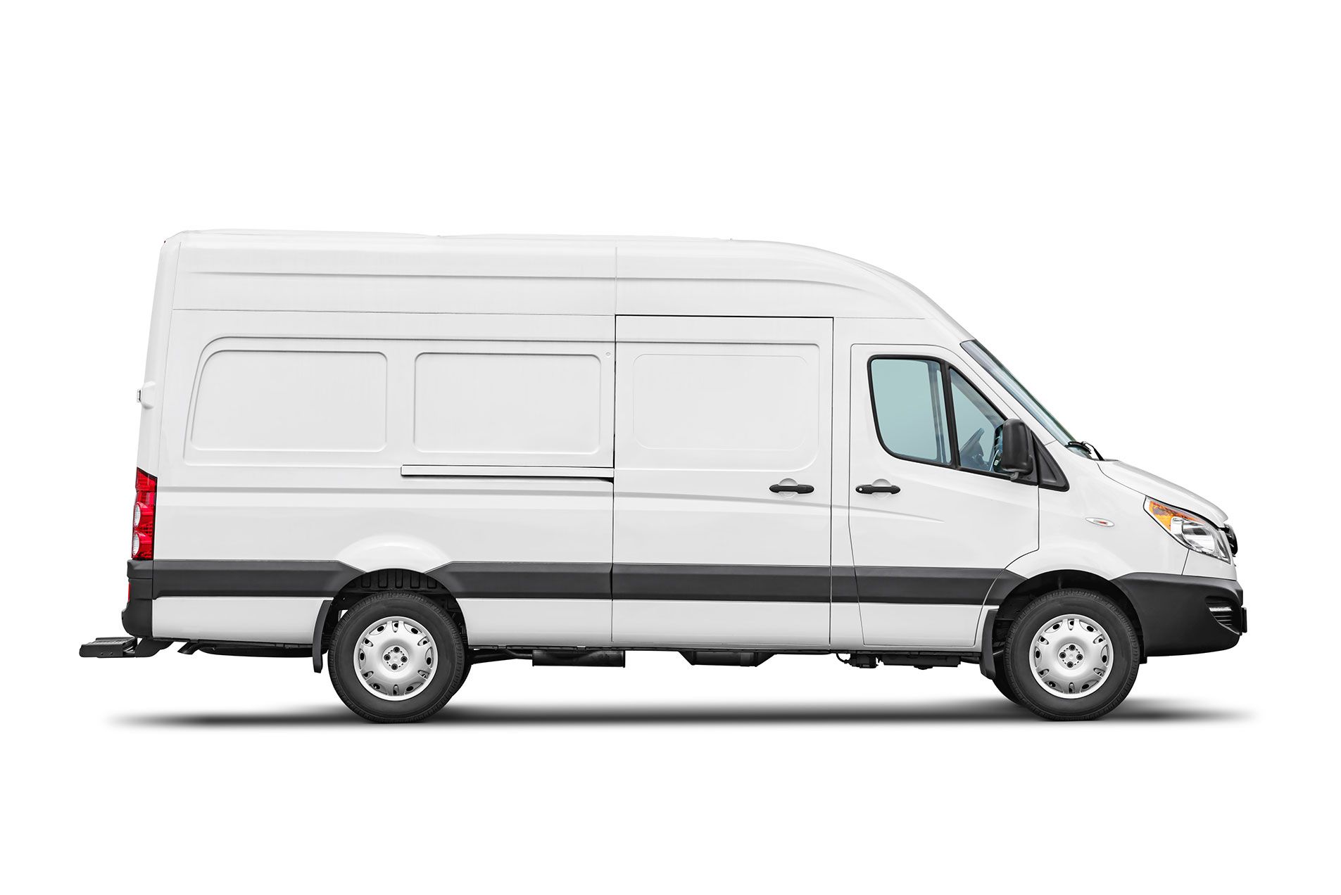 A white ferrari 488 gt3 race car is shown from the side on a white background.