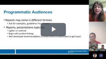 A woman is giving a presentation about programmatic audiences