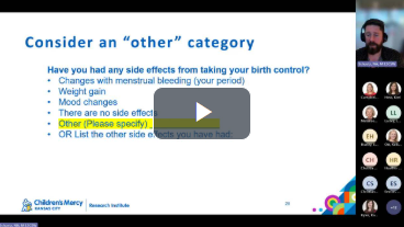 A man is giving a presentation on taking your birth control.