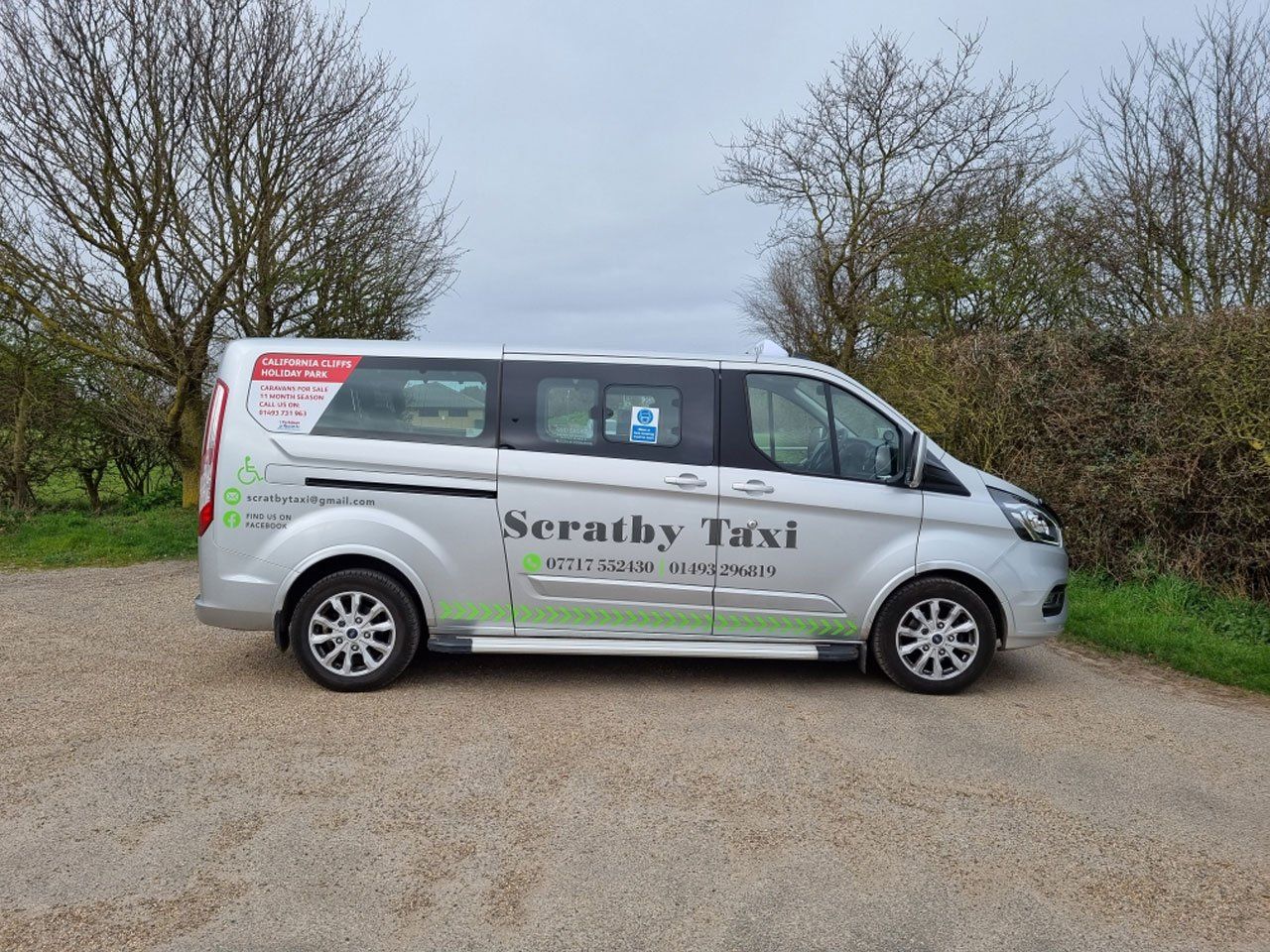 Wheelchair access ramp for taxi