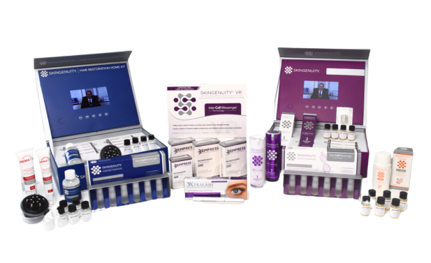 regenerative skincare treatment application, bio engineered growth factor serum, healthy glowing skin close up, hair restoration treatment results, fuller thicker eyelashes result, women’s wellness regenerative therapy, dermatologist applying growth factor serum, clinical aesthetic treatment procedure, before and after skin rejuvenation, advanced regenerative aesthetics product line