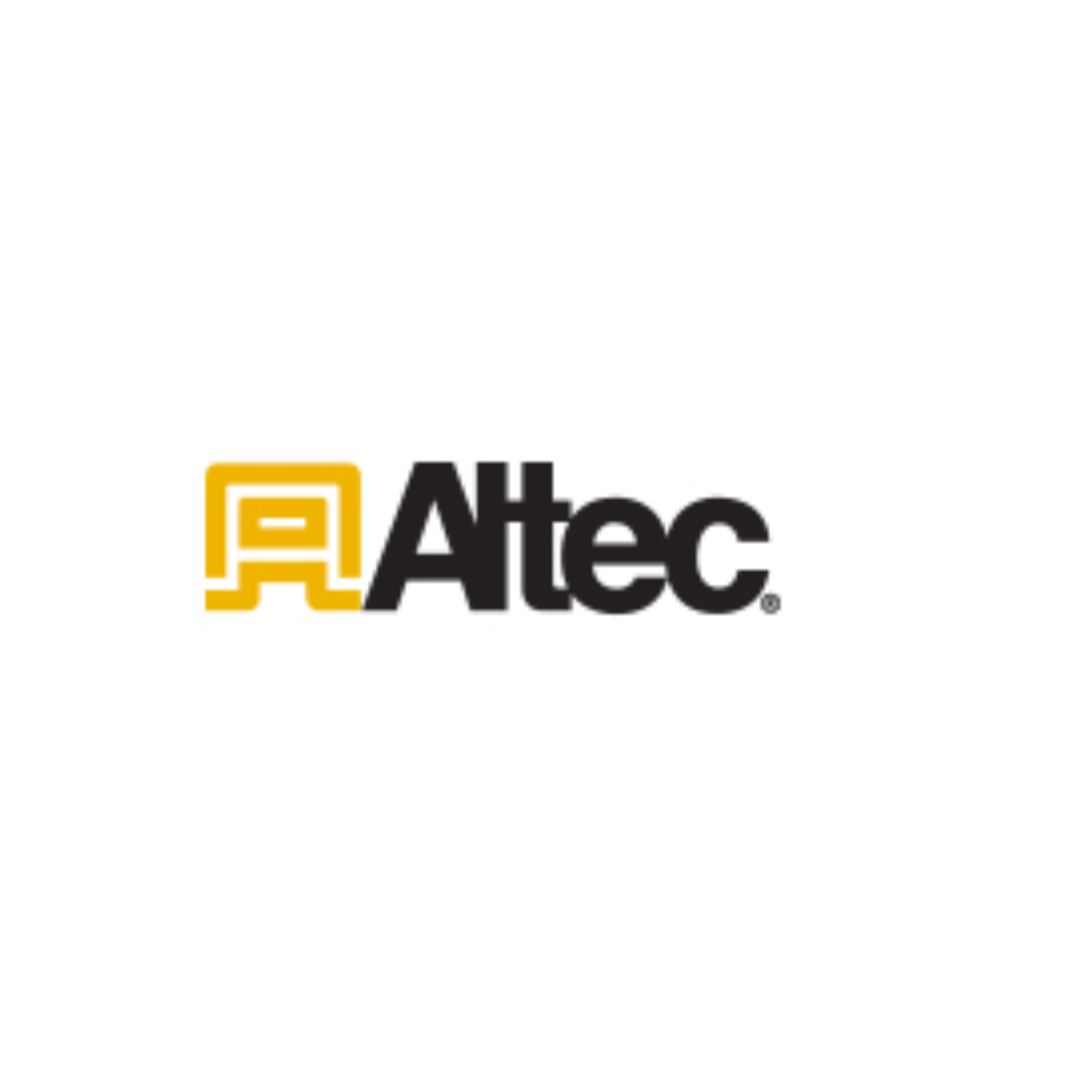 The altec logo is yellow and black on a white background.