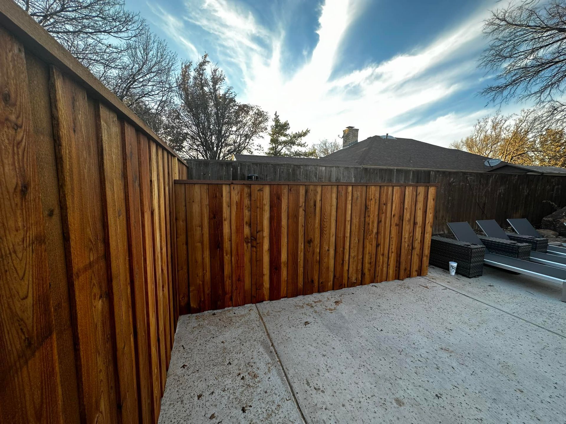 Backyard Wooden Fence — Lubbock, TX — Hudson Fence Company