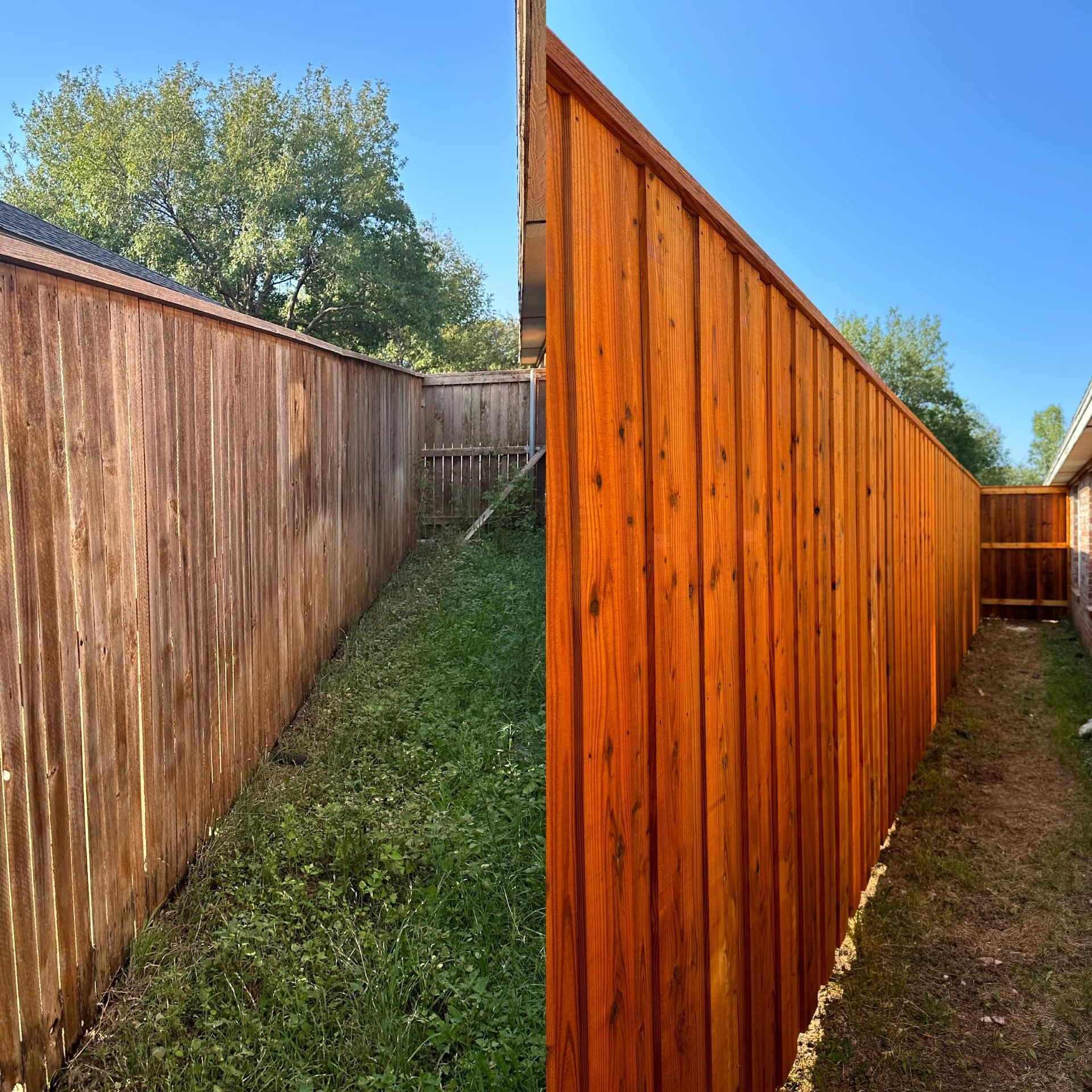 Before and After Wooden Fence Replacement — Lubbock, TX — Hudson Fence Company