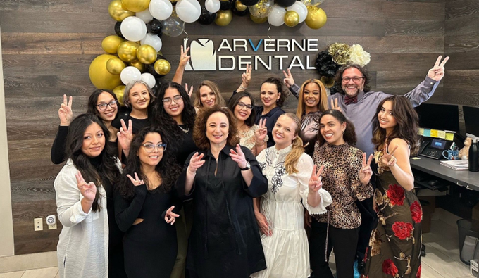 Arverne dental office staff photo