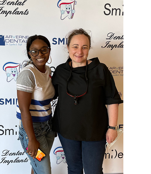 Dr Lubya taft and african american woman patient