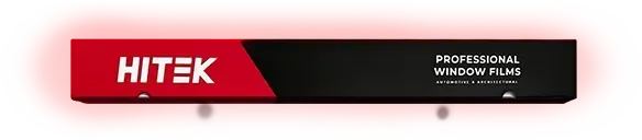 A red and black rectangular box, HITEK FILM box
