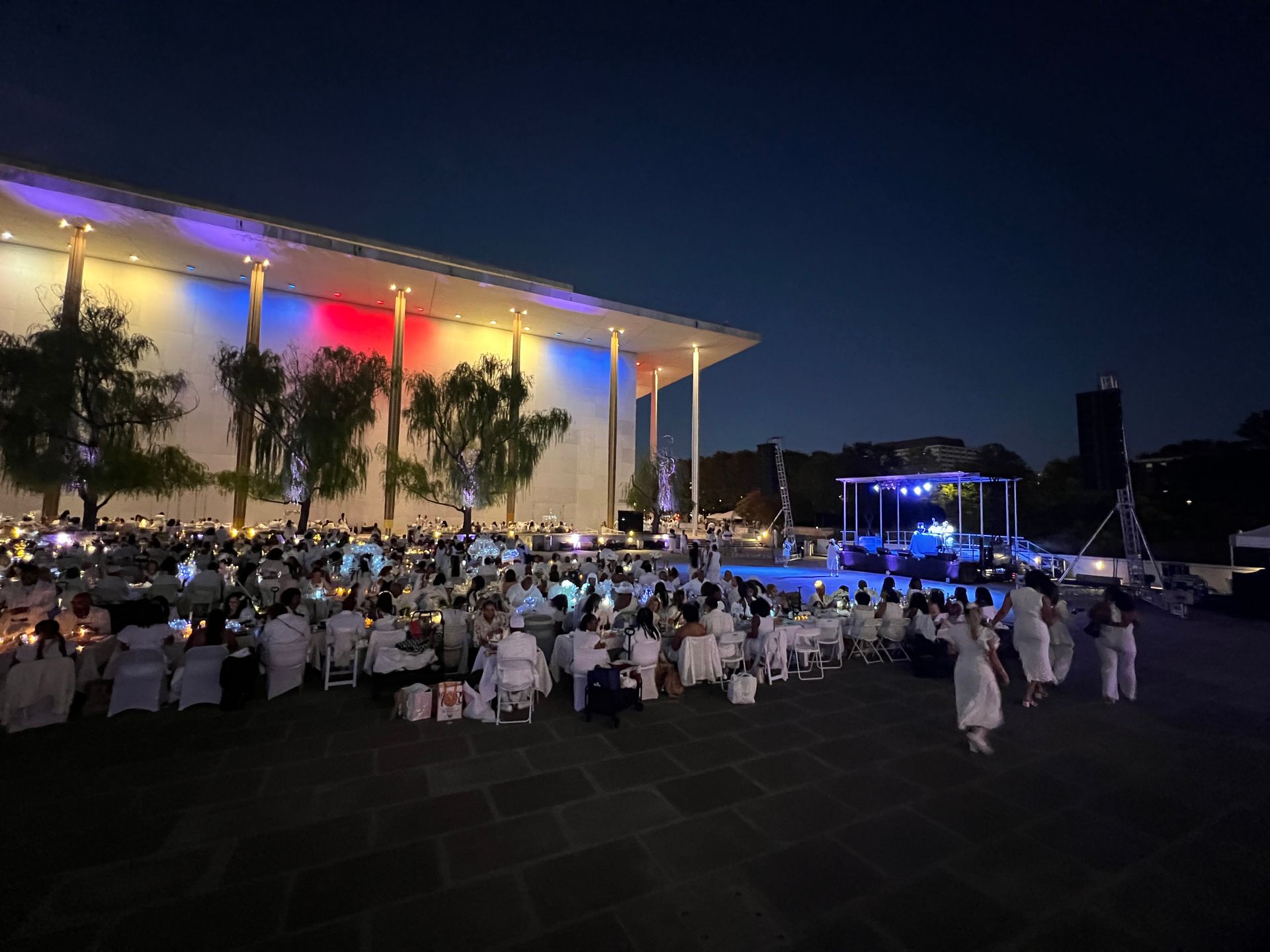 AV Event Audio and Staging Diner En Blanc DC Kennedy Center Washington DC