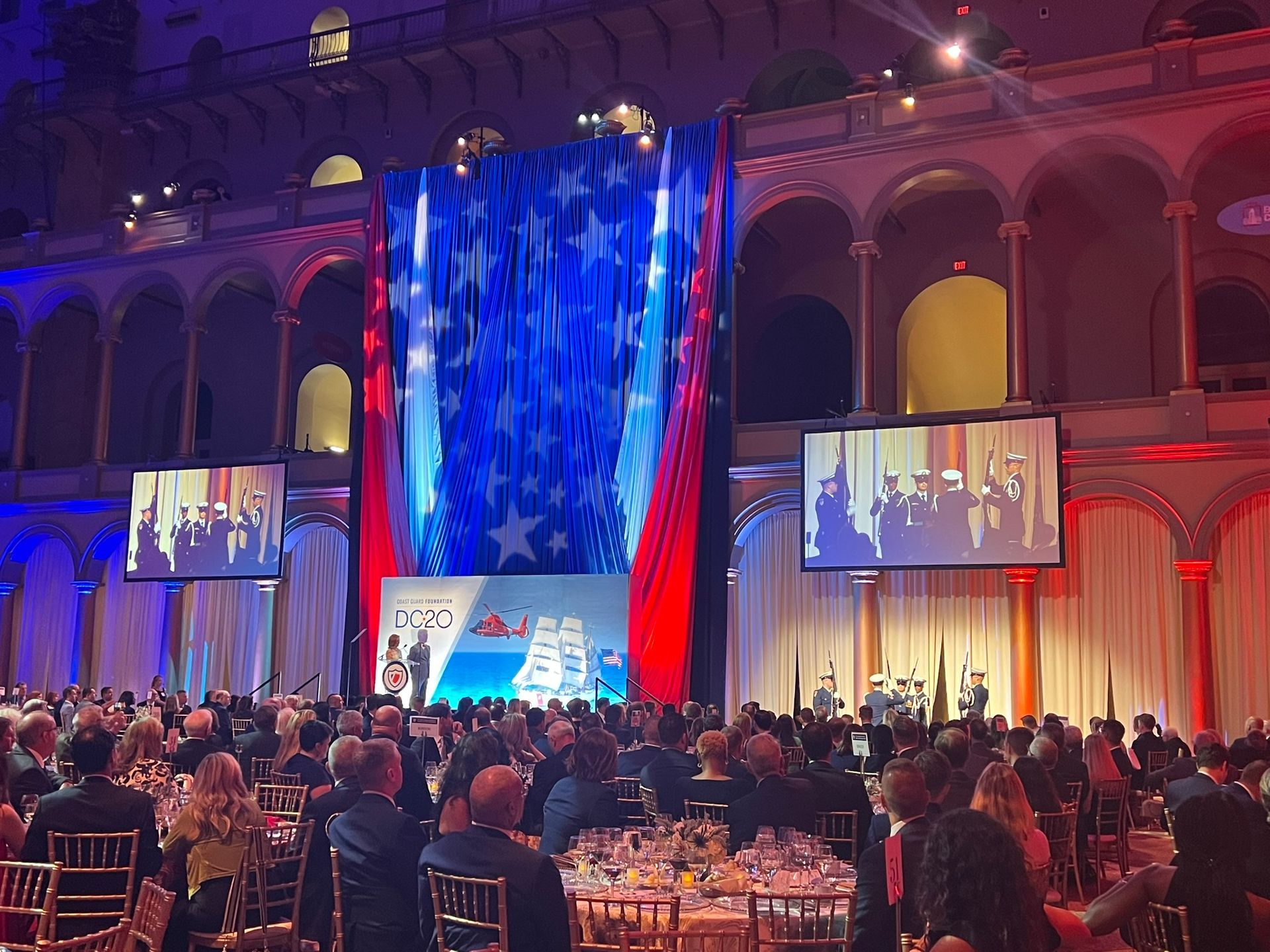 Event Production National Building Museum Washington DC Coast Guard Foundation Performance