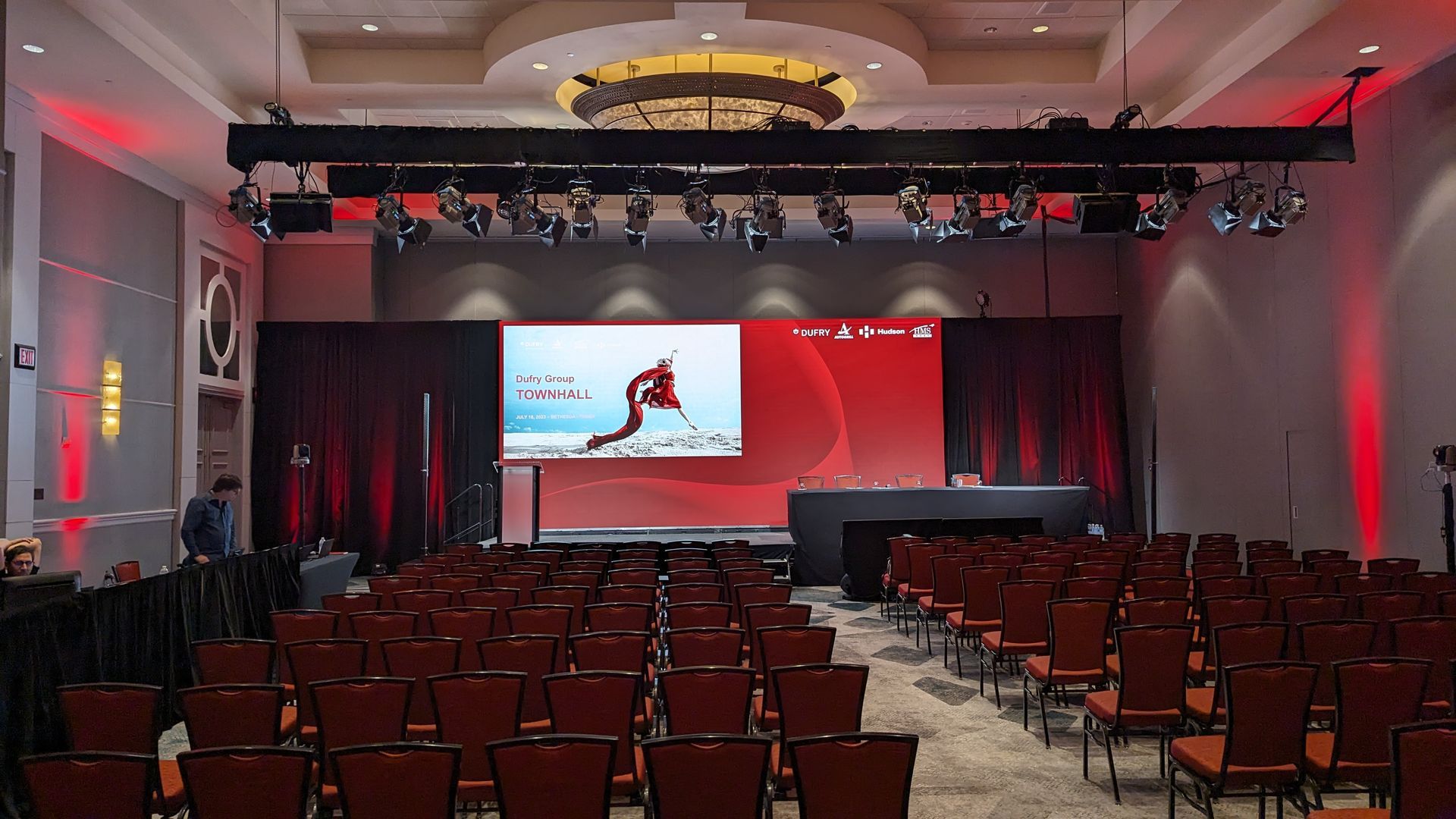 Complete AV Event Production Services Bethesda North Marriott Stage LED Wall
