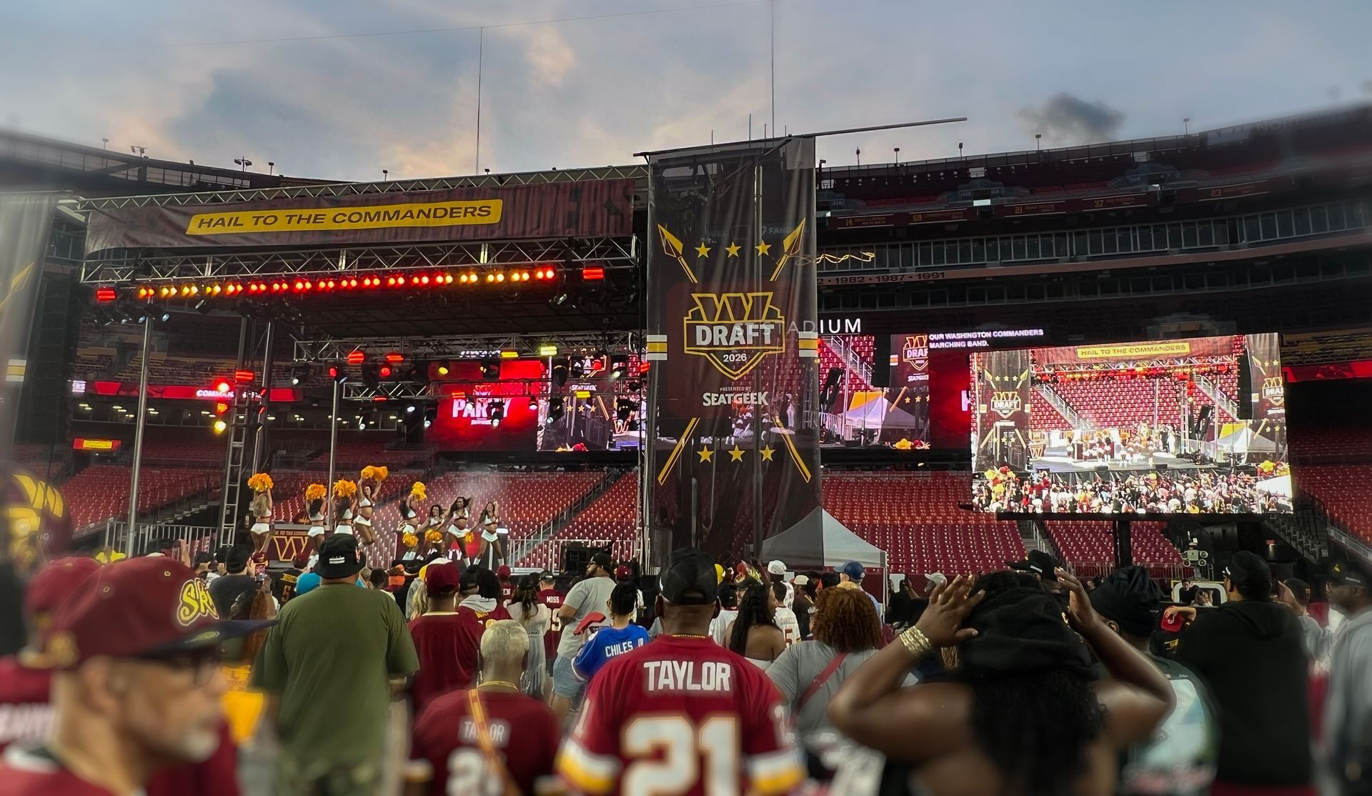 Mobile LED Video Trailer 17x10 in Washington DC for Commanders NFL Draft