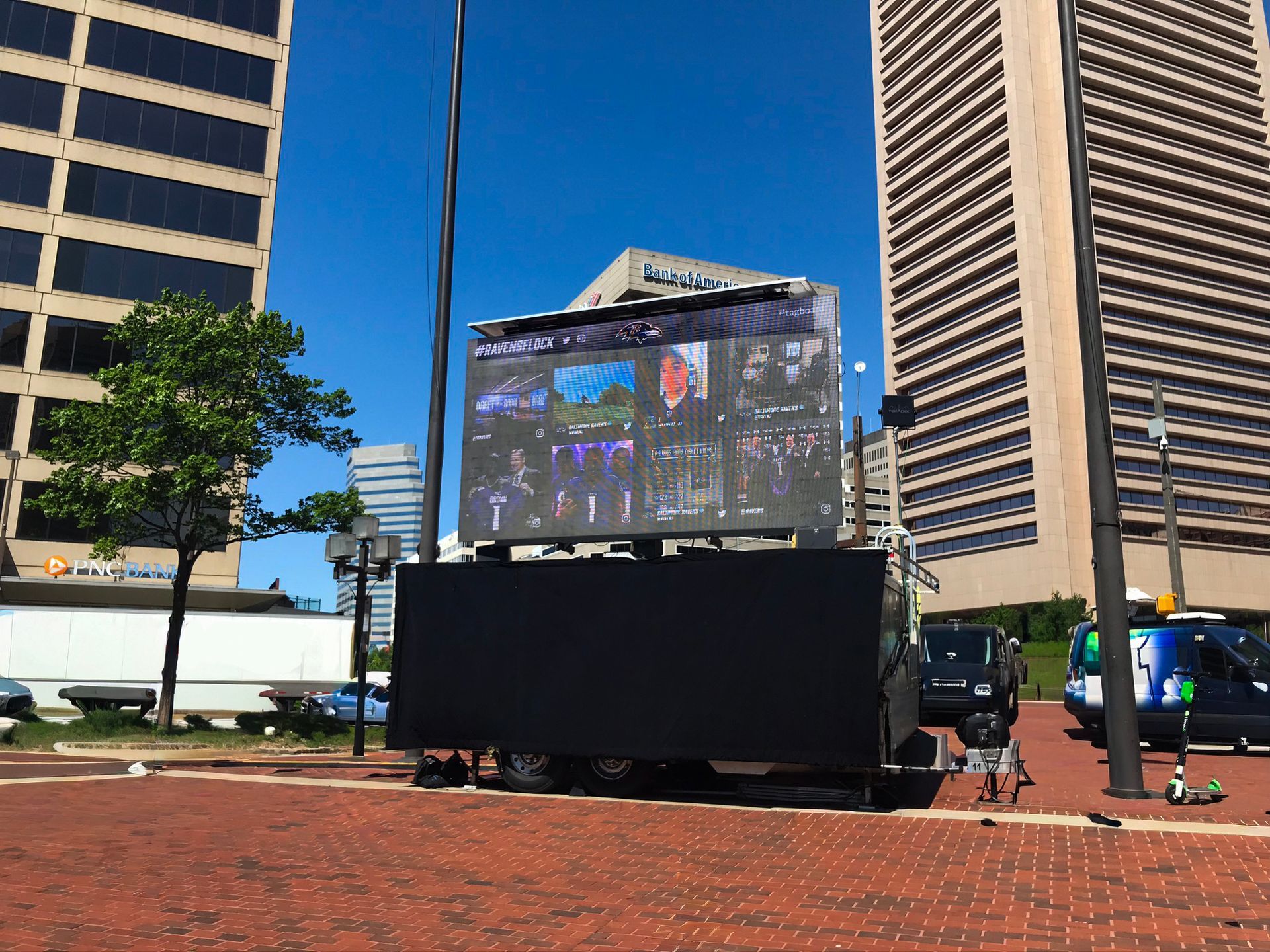 Mobile LED Trailer 14x8 at The Inner Harbor Baltimore Maryland