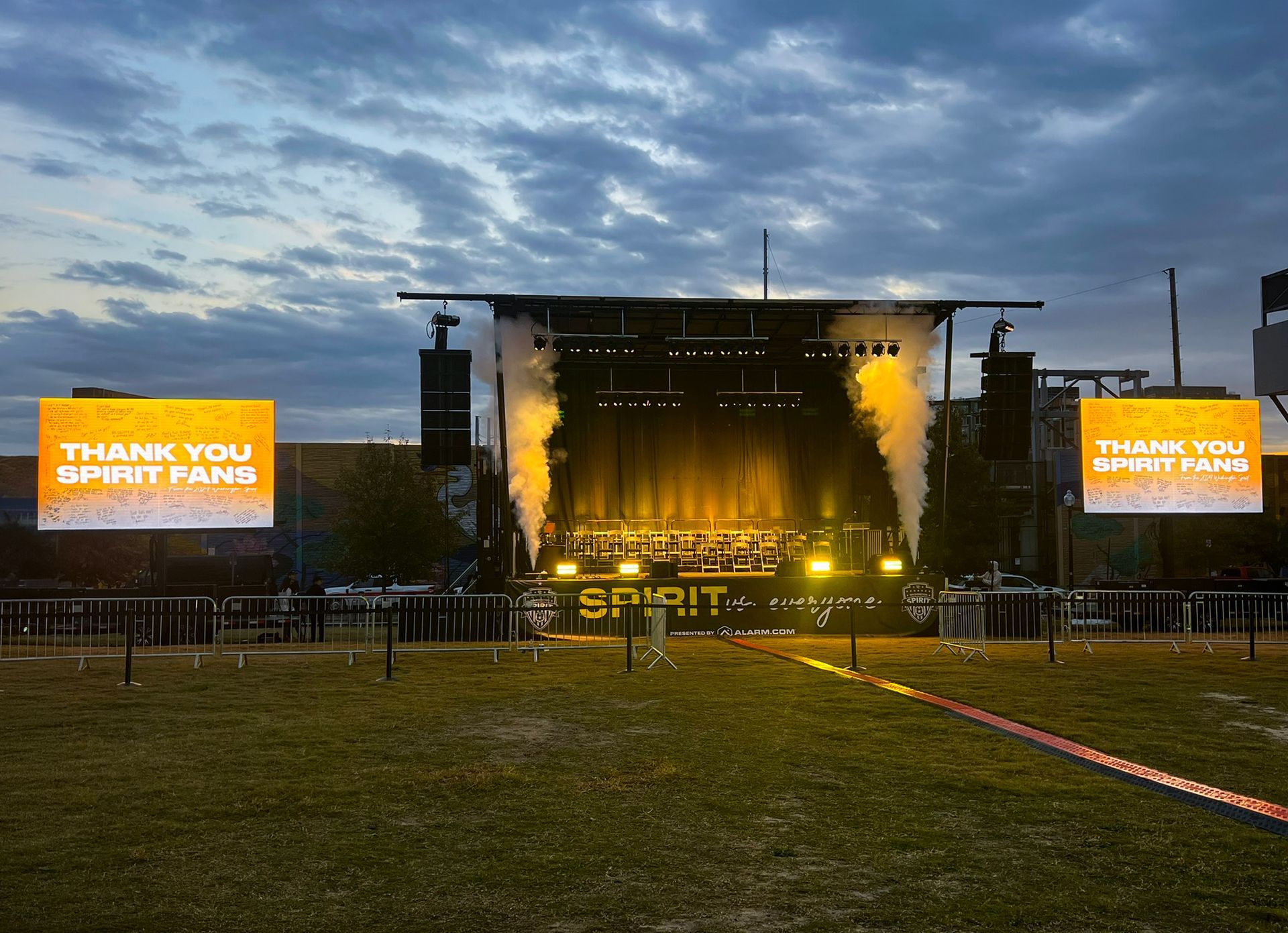 Mobile LED Trailer 17x10 in Washington DC for Spirit Fan Fest