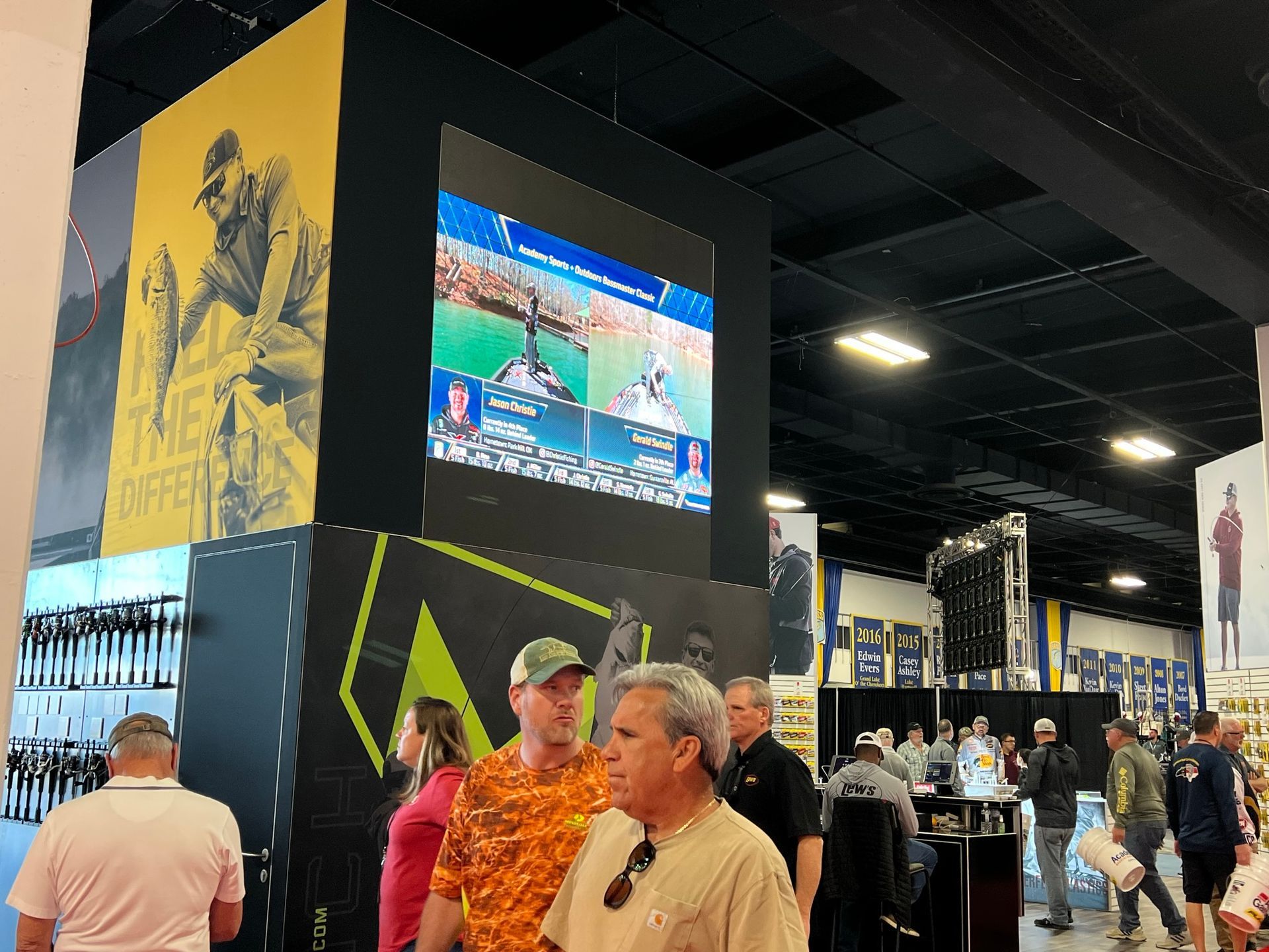 LED Video Panel Tile Tradeshow Booth Install Fishing Expo