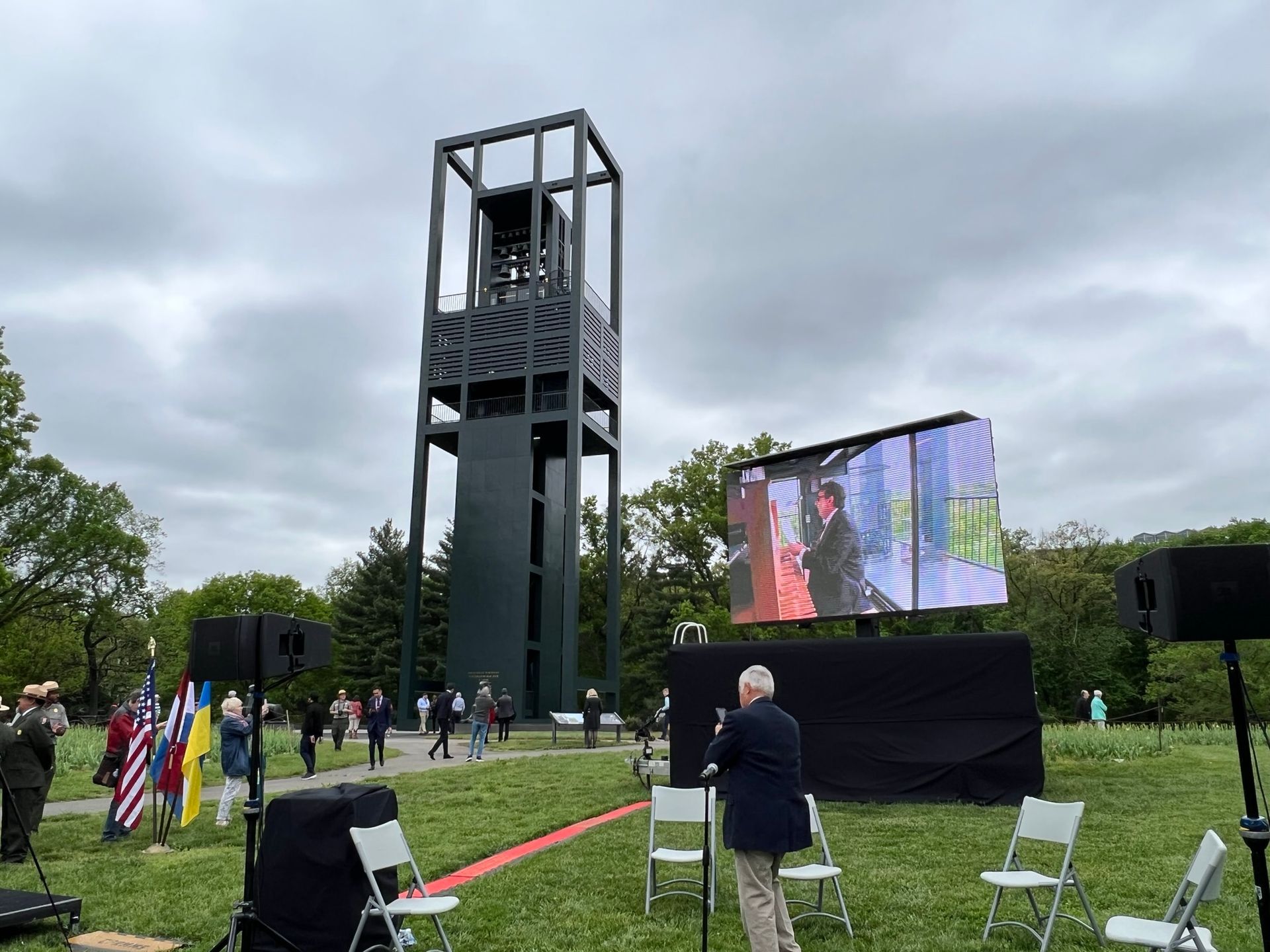 LED Video Trailer 14x8 in Arlington Cemetery in Arlington Virginia for Outdoor Event