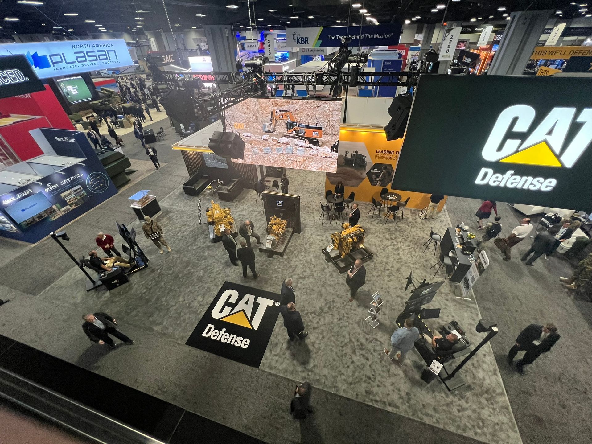 LED wall for CAT at AUSA 2025 Washington DC Convention Center