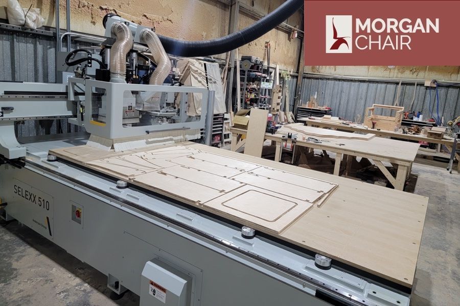 Morgan Chair CNC Machine and workshop
