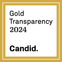 A logo for guidestar gold transparency with a star in the center