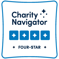 The logo for the charity navigator four star charity.